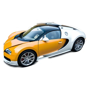 Bugatti Veyron side angle sticker