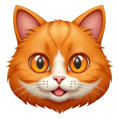 cat with a silly face sticker