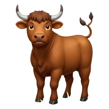 High resolution of An ox sticker