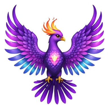 Purple flame phoenix wings 



 sticker