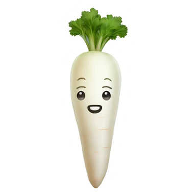 white carrot sticker