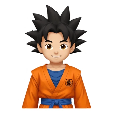 goku kid from dragon ball emoji sticker