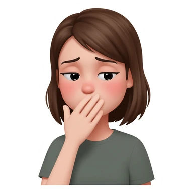 embarrassed emoji sticker