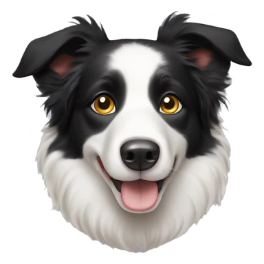 Border collie dog cute eyes sticker