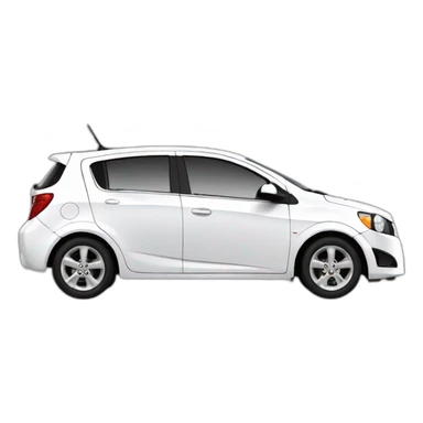 Chevrolet Aveo blanco sticker