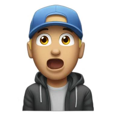 eminem rapping sticker