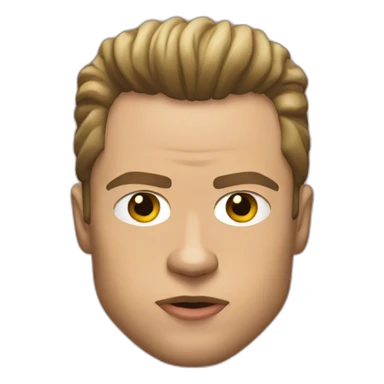 brad pitt in fight club sticker