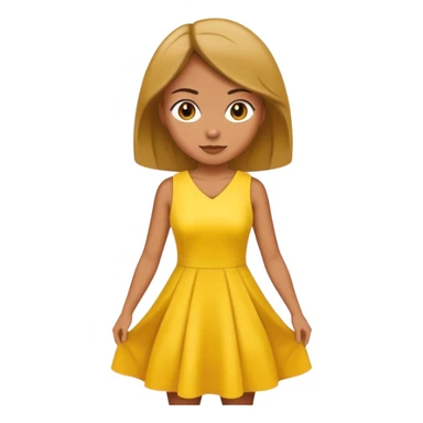 maid in yellow dress sticker