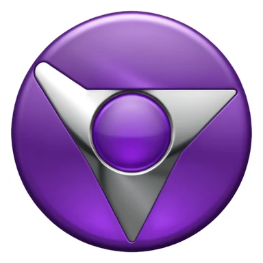 dark purple google chrome icon sticker