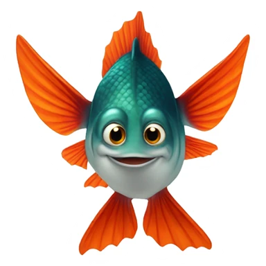 Poisson rouge sticker
