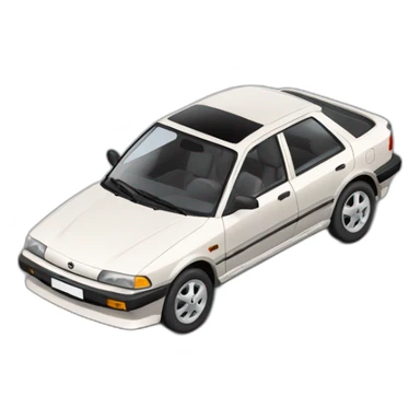 Car Mazda 323. 1997 sticker