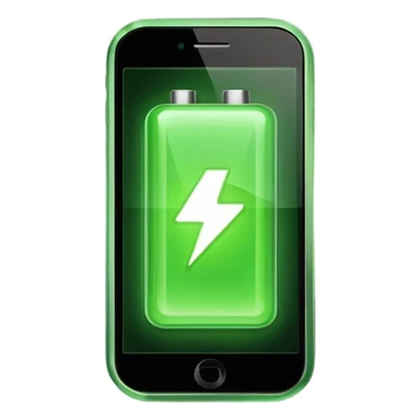 Green phone Battery symbol sticker