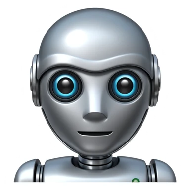 robot mirror sticker