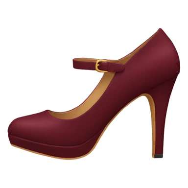 burgundy heels sticker