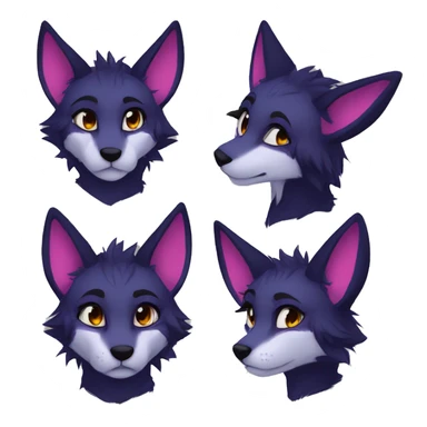 Edgy anthro furry by Falvie, AngieWolf sticker