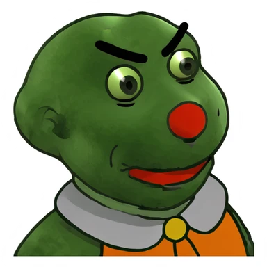 bright clown sticker