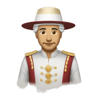 Un emir saoudien rouge et blanc chapeau  sticker