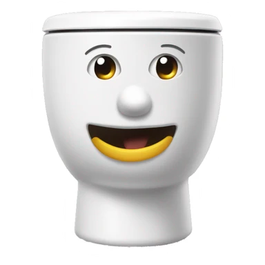 Skibidi toilet is smiling sticker