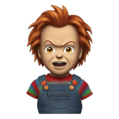 chucky qui a peur sticker