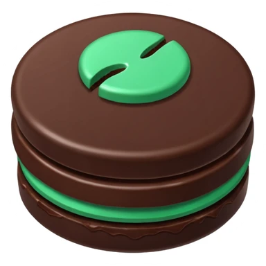thin mint chocolate sticker