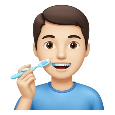 Brushing your teeth sticker