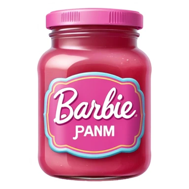 Barbie pink jam sticker