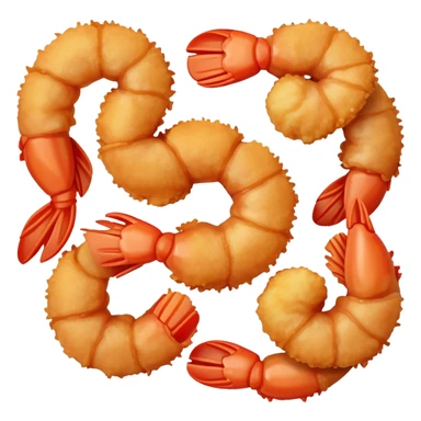 Fried shrimp  sticker