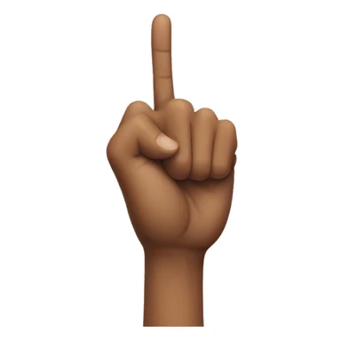 hand two fingers sticker