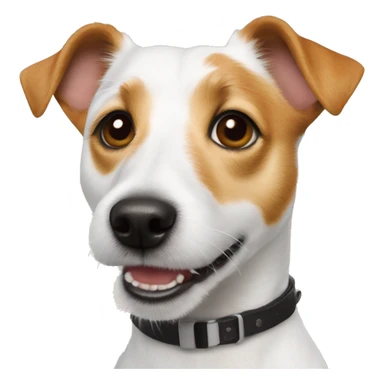 White Jack Russell Terrier fries sticker