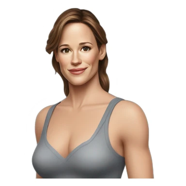 Jennifer garner half body sticker