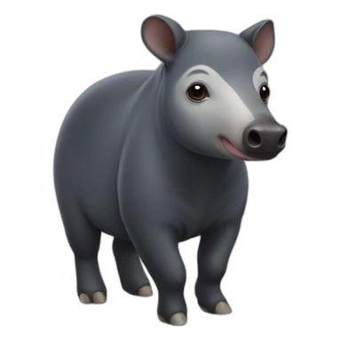 little malayan tapir sticker