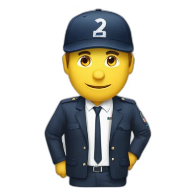 Macron avec une casquette sticker