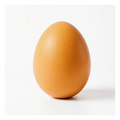 realistic brown egg isolated on white background sticker