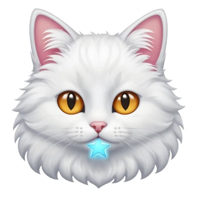 Cat with star eyes  sticker