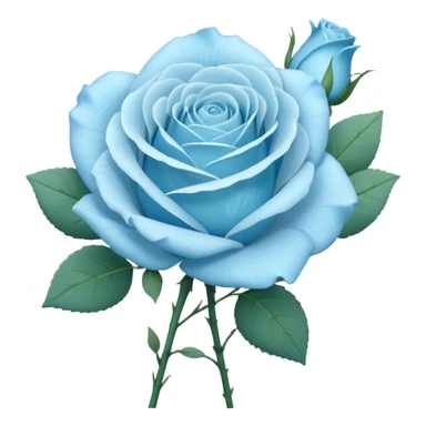 light blue rose bouquet sticker