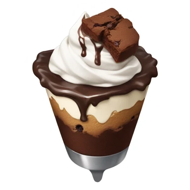 Brownie sundae  sticker