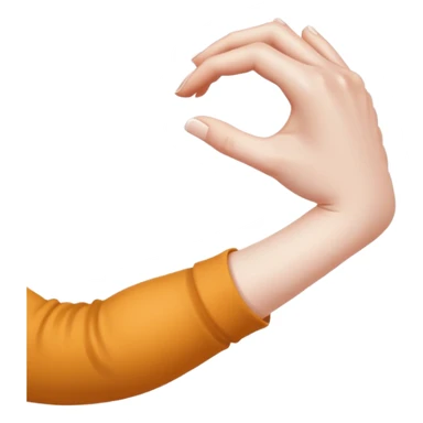 bent white girl arm sticker