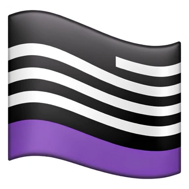 Asexual flag sticker