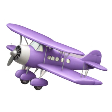 Vintage Old Pastel Purple Airplane sticker