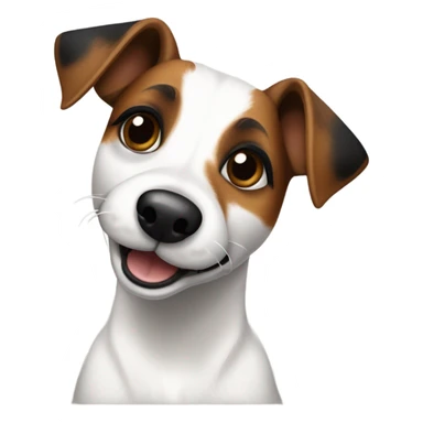 Jack Russel Terrier with Cloverleaf  sticker