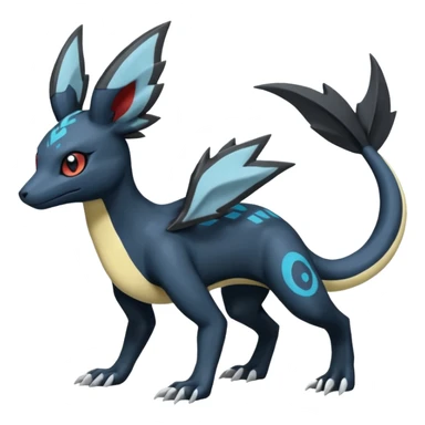 Salandit-Amaura-Umbreon-Silvally-fusion (full body) sticker