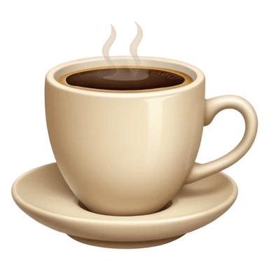 Pale beige cup of coffee sticker