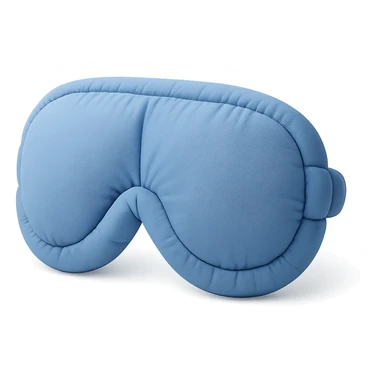 simple blue sleep eye mask in cushion style sticker