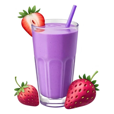 Bol de smoothie violet pastel et blanc sticker