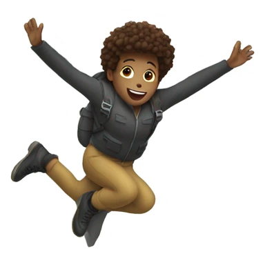 jumping from a airplane sticker