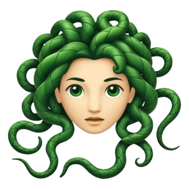 medusa hair sticker