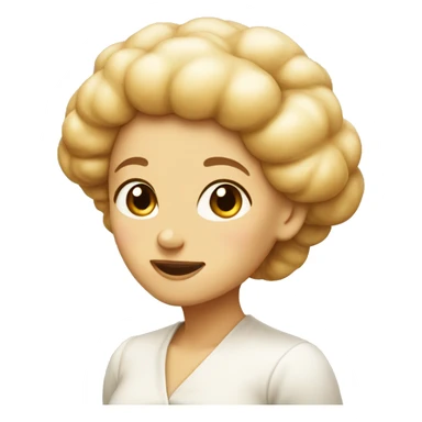 Female little cream puff sticker