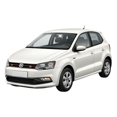 White Volkswagen Polo sticker