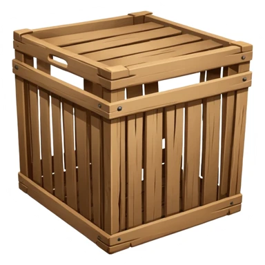 epty wooden crate sticker