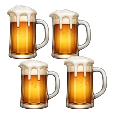 4 beers in glass jugs  sticker